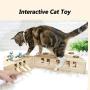 HSHXY Cat Puzzle Toy Kittens Interactive Toys, Funny Hunt Toy Solid Wooden Whack A Mole Mouse, Motion Activated Fun for Cats and Dogs