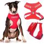 Dexil Limited Caution (Do Not Approach) Red Color Coded Non-Pull Front and Back D Ring Padded and Waterproof Vest Dog Harness Prevents Accidents by Warning Others of Your Dog in Advance