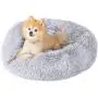 GM PET SUPPLIES Luxurious Orthopedic Donut Dog Bed | Fluffy Lightweight Bedding Pads for Dogs & Cats | Made from Ultra-Comfortable Faux Fur with an Anti-Slip Bottom, Machine Washable (23''/30''/36'')