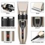 GENERA Dog Clipper, Low Noise Cordless Pet Clippers of 4 Comb Guides with Nail Scissors, Professional Dog Hair Trimmer with Nail Kits for Dogs Cats & More