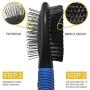 BV Dog Brush and Cat Brush, Pet Grooming Comb, 2 Sided Bristle and Pin for Long and Short Hair Dog, Removing Shedding Hair