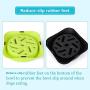 JASGOOD Dog Feeder Slow Eating Pet Bowl Eco-Friendly Durable Non-Toxic Preventing Choking Healthy Design Bowl for Dog Pet(2 Pack)