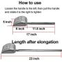 TOYPOPOR Stainless Steel Cat Litter Scoop 23 inches Telescoping Litter Scoop with Long Handle Perfect Scooper for Cats and Dogs
