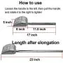 TOYPOPOR Stainless Steel Cat Litter Scoop 23 inches Telescoping Litter Scoop with Long Handle Perfect Scooper for Cats and Dogs