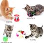 chengyan 13 Pieces Pet Toy Set Interactive Activity Center, Non-Toxic Cat Supplies Suit, Cat Play Mat Tent with Hanging Toy Balls, Cat Kitten Toys
