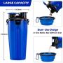 Dog Water Bottle for Walking, Portable Water Bottle for Dogs, with Collapsible Dog Water Bowl and Slow Feeder Bowl for Travel