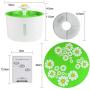 TOPCHANCES 1.6L Electric Automatic Cat Water Fountain Water Fountain Dog Pet Drinker Bowl Pet Drinking Fountain Dispenser with Water Level