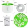 TOPCHANCES 1.6L Electric Automatic Cat Water Fountain Water Fountain Dog Pet Drinker Bowl Pet Drinking Fountain Dispenser with Water Level TOPCHANCES 1.6L Electric Automatic Cat Water Fountain Water Fountain Dog Pet Drinker Bowl Pet Drinking Fountain Dispenser with Water Level