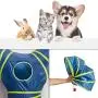 SunStyle Home Cat Tunnels for Indoor Cats 2/3 Way Play Toy Kitty Tunnel Peek Hole Toy with Ball for Cat Tube Fun for Rabbits Kittens and Dogs
