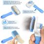 Atlamia Self Cleaning Slicker Brush,Dog Brush & Cat Brush with Massage Particles, Removes Loose Hair & Tangles,Skin Friendly & Promote Circulation