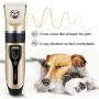 Rainlin Pet Hair Cutting Kit, Low Noise Rechargeable Grooming Hairdressers Tool, Pet Hair Trimmer with Replaceable Ceramic Head