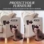 VST Cat Furniture Protector,Cat Anti Scratch Tape Clear Double Sided Tape for Cats Scratching,Couch Protector from Cats,Cat Scratch Deterrent Training Tape Sheets,XL Large 17'' x 12'' 10 PCS No Pins