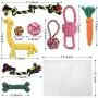 Puppy Rope Dog Toy, Non Squeaky Ball Chew Tug Toy Set for Small/Medium Breed Dog Playtime Puppy Rope Dog Toy, Non Squeaky Ball Chew Tug Toy Set for Small/Medium Breed Dog Playtime
