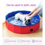 BODISEINT Pet Dog Swimming Pool Indoor Outdoor Kiddie Pools Collapsible PVC Bath Tub Dogs Playing Pool Puppy Shower Dog Bathing Tub for Dogs Cats and Kids