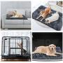 FURTIME Dog Bed Crate Pad Ultra Soft Washable Kennel Bed 24/30/36/42 Inch Anti-Slip Crate Sleeping Mat for Large Medium Small Dogs and Cats