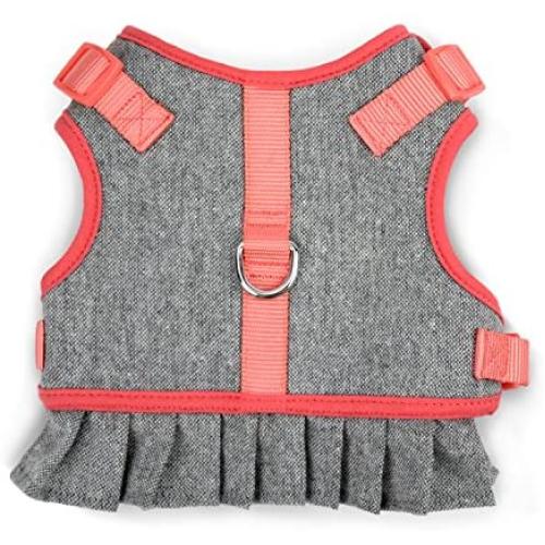 MARTHA STEWART Tweed Adjustable Fit Comfort Dress Harness for Dogs