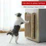 DORY Cat Solid Wood Scratcher Post/Ramp, Replaceable core，Corrugated Cardboard Kitty Scratching Pad Lounge Relaxing Bed with Suction Cups, Save Your Furniture