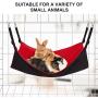 RayCC Ajustable Cat Hammock Cat Bed Sleeping Hammock Hanging Cage Chair Hammock for Cat Small Dogs (Red and Black)