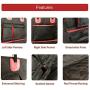 GAXCO Dog Car Seat Cover, Convertible Dog Hammock with Mesh Window for Back Seat, Waterproof Scratchproof Pet Back Seat Protector with 3 Storage Pockets, Durable Dog Seat Cover for Cars Trucks SUVs