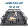 SHU UFANRO Pee Pads for Dog 65&x48&/72&x72& Washable Reusable Dog Pads Non-Slip Puppy Pad Extra Large Heavy Absorbency Puppy Pee Pads Quick Dry Whelping Pads for Dogs Waterproof for Dog Playpen/Crate