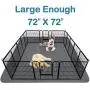 SHU UFANRO Pee Pads for Dog 65&x48&/72&x72& Washable Reusable Dog Pads Non-Slip Puppy Pad Extra Large Heavy Absorbency Puppy Pee Pads Quick Dry Whelping Pads for Dogs Waterproof for Dog Playpen/Crate