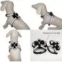 PETCARE Diamonds Bow Tie Dog Harness Vest and Leash Set Reflective Soft Microfiber Pet Dog Harness Adjustable Cute Fancy Bling Rhinestone Sparkly Collar Leash Set for Puppy Small Dogs Cats PETCARE Diamonds Bow Tie Dog Harness Vest and Leash Set Reflective Soft Microfiber Pet Dog Harness Adjustable Cute Fancy Bling Rhinestone Sparkly Collar Leash Set for Puppy Small Dogs Cats