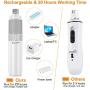 Intsun Pet Nail Grinder for Dogs Stepless Speed Electric Dog Nail Grinder 40DB Ultra Quiet with 3 Ports Rechargeable Nail Trimmer Painless Paws Grooming Smoothing Claw Care for Medium Small Dogs, Cats
