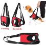 Dog Support Harness, Pet Walking Aid Lifting Pulling Vest Sling Support Rehabilitation for Old & Injured Dogs(M-Front)