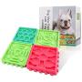 4 PCS Slow Feeder Dog Bowls & Lick Mats for Dog and Cats for Slower Healthier Eating| Relieve Anxiety and Boredom,Dry & Wet Treat Dispensing Mat with Suction Cups for Pets During Bathing or Grooming