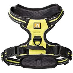 BUDDIHUG Dog Harness No Pull Pet Harness 3M Reflective Adjustable Outdoor Pet Vest for Small Medium Large Dogs