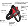 Just 4 Paws Emotional Support Dog Harness Jacket with Padded Handle | 7 Sizes | 2 Colors | Adjustable Straps & 2 Removable Reflective Patches