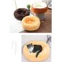 ZZK Small Round, Medium-Sized pet Cats and Dogs pad Four Seasons General Autumn and Winter Warm pet Dogs and Cats Bed