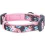 Blueberry Pet 10+ Patterns Soft & Comfy Flower Print Neoprene Padded Dog Collars