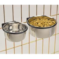 Pro Select Classic Stainless Steel Bolt On Coop Cup Bowls for Dogs - Five Sizes to Choose