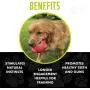 Hero Duramax, Natural Rubber Bone Ball, Treat Dispensing Dog Toy
