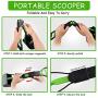 UPSTONE Folding Pets Pooper Scooper Set for Dogs with Poop Bags Waste Pick up Best Long Handle Scoop Easy to use Portable and Heavy Duty with Jaw Claw Bin (23.5 inches)