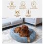 Plush Dog Bed Soft Orthopedic Anti Anxiety Dog Bed Round Self Warming Pet Bed for Small Medium Large Dogs Donut Calming Bed Cozy Fluffy Cat Sleeping Cushion Bed Machine Washable(23/30/36)