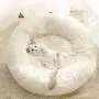 HAITRAL Fluffy Pet Bed- Dog Bed for Small Dogs with Round Donut Shape, Pet Calming Bed for Dogs Cats Rabbit, Warm& Cozy& Machine Washable-23.62 x 23.62 x 1.18 inches, Grey/Dark Grey/White HAITRAL Fluffy Pet Bed- Dog Bed for Small Dogs with Round Donut Shape, Pet Calming Bed for Dogs Cats Rabbit, Warm& Cozy& Machine Washable-23.62 x 23.62 x 1.18 inches, Grey/Dark Grey/White