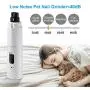 Nisoger Dog Nail Grinder, Upgraded LED Lighting 2-Speed Pet Nail Trimmer USB Rechargeabl Professional Quiet Electric Pet Nail Clippers for Small Medium Large Dogs & Cats
