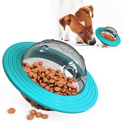 Pet Dog Treat Ball UFO Food Dispensing Chasing Chewing Toy Leaky Feeder