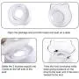 MILIFUN Elevated Cat Single Bowls, Pet Food Water Bowl with 15°Tilted Raised, Pet Feeding Bowl for Cats and Kittens White