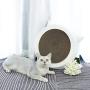 UQA Cat Scratchers Post Cartoon Cat Ears Cat Toy Wear-Resistant and Scratch-Resistant Thick Corrugated Cardboard Scratch Board with Replaceable Scratch Pad Pet Supplies Cats Furniture