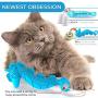 Ronton Cat Toothbrush Catnip Toy - Durable Hard Rubber - Cat Dental Care, Cat Interactive Toothbrush Chew Toy (1-Pack Blue)