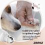 Booha Cordless Pet Nail Grinder for Dogs – Rechargeable Cat & Dog Nail Trimmer with Diamond Wheel Stone, Quick Guard, LED Light – 2-Speed Dog & Cat Grooming Pet Nail File Tool Quietly Trims Claws