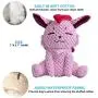 Als Ellan Latest Squeaky Stuffed Dog Toys Pack for Dogs, Durable Plush Chew Toys with Squeakers, Beef Flavored Stuffed Animal Cute Soft Pet Toys for for Puppies Teething, Small Medium Dogs