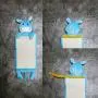 FRIENPET Hanging Cat Scratcher, Linen Cat Scratching Mat, Cat Scratch Pad with Cute Animal Shape Doll