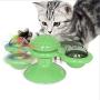 EXTREMEWORLD Windmill Cat Toy Built-in Rotating Led Light and Suction Cup Base
