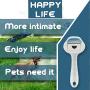 Dog Grooming Rakes,Double Layer Shedding and Dematting Undercoat Rake Comb for Dogs and Cats,No More Nasty Shedding and Flying Hair