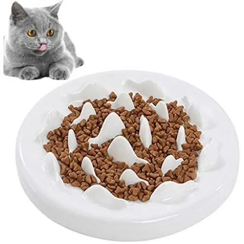 kathson Cat Slow Feeder Bowl, Ceramic Slow Eating Bowl Fun Interactive Feeder Prevent Feeder Anti Gulping Healthy Diet Pet Bowls Against Bloat Indigestion Obesity kathson Cat Slow Feeder Bowl, Ceramic Slow Eating Bowl Fun Interactive Feeder Prevent Feeder Anti Gulping Healthy Diet Pet Bowls Against Bloat Indigestion Obesity