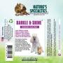 Natures Specialties Barkle & Shine Tearless Facial and Body Wash for Dogs Cats, Detangler Ready to Use Made in USA Non-Toxic